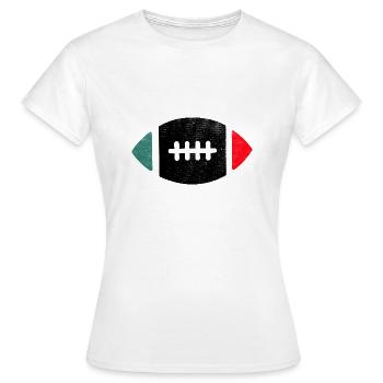 rugby joueur de rugby rétro football dropkick - T-shirt Femme - blanc - Devant - AI Model Female 172 dark (172cm)