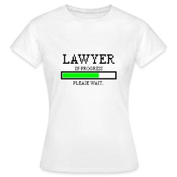 Lawyer in progress Profession Sentence Jura Cadeau - T-shirt Femme - blanc - Devant - AI Model Female 172 dark (172cm)