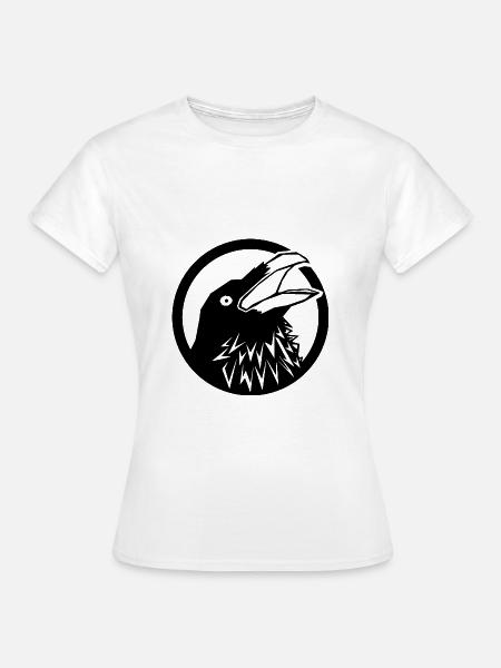 Rabe - Frauen T-Shirt - Weiß