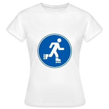 Rollerfahrer, Roller, Roller Sport - Frauen T-Shirt - Weiß - Vorne - AI Model Female 172 dark (172cm)