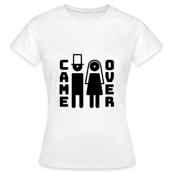 Je suis venu, fête de mariage - T-shirt Femme - blanc - Devant - AI Model Female 172 dark (172cm)