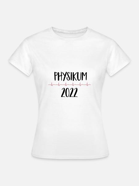 physikum 2022 ekglinie - Frauen T-Shirt - Weiß
