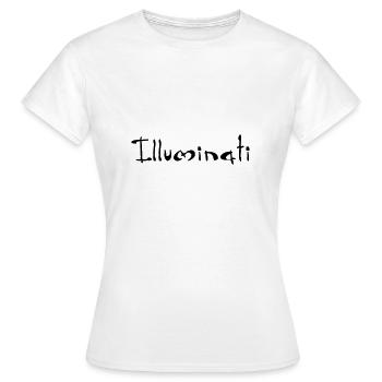 Illuminati - T-shirt Femme - blanc - Devant - AI Model Female 172 dark (172cm)