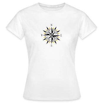 Compass - Women's T-Shirt - white - Front - AI Model Female 172 dark (172cm)