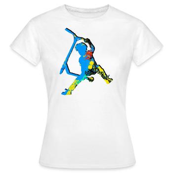 Freestyle-Roller - Frauen T-Shirt - Weiß - Vorne - AI Model Female 172 dark (172cm)