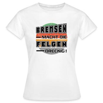 Sprüche Autofahrer Rasen Schnell fahren - Frauen T-Shirt - Weiß - Vorne - AI Model Female 172 dark (172cm)