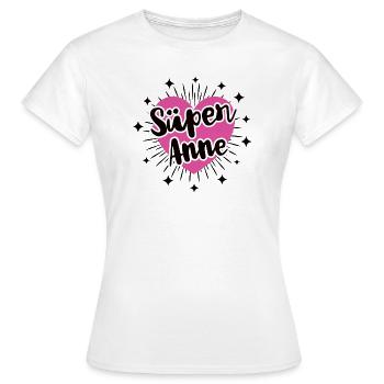 Süper Anne # Mom Mama Tesekkürler Anne Mamitag - Frauen T-Shirt - Weiß - Vorne - AI Model Female 172 dark (172cm)