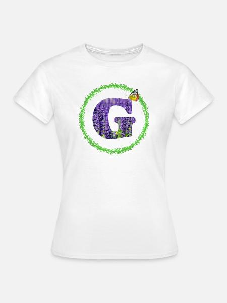 lavendel g - Frauen T-Shirt - Weiß