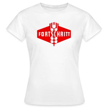 Progrès GDR (monochrome) - T-shirt Femme - blanc - Devant - AI Model Female 172 dark (172cm)