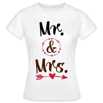Mariage - T-shirt Femme - blanc - Devant - AI Model Female 172 dark (172cm)