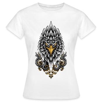 Aigle Impérial Mascotte Logo Force Élite - T-shirt Femme - blanc - Devant - AI Model Female 172 dark (172cm)