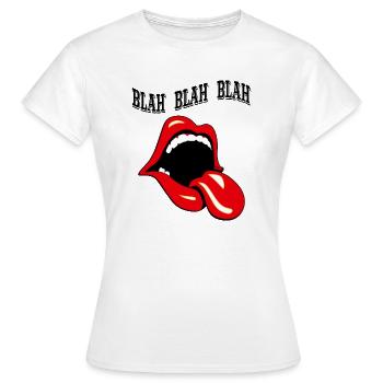 Langue bla bla bla graphique - T-shirt Femme - blanc - Devant - AI Model Female 172 dark (172cm)