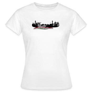 Augsburg Augusta - Frauen T-Shirt - Weiß - Vorne - AI Model Female 172 dark (172cm)