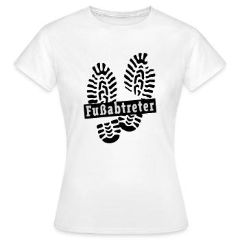 Fußabtreter - Frauen T-Shirt - Weiß - Vorne - AI Model Female 172 dark (172cm)