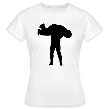 Catcher Ringer Wrestler Wrestling Catchen Sport - Frauen T-Shirt - Weiß - Vorne - AI Model Female 172 dark (172cm)