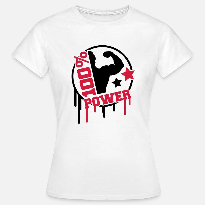 power_100_splat_co2 - Women's T-Shirt - white