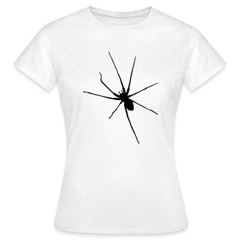 araignée spider halloween insect arac vintage - T-shirt Femme - blanc - Devant - AI Model Female 172 dark (172cm)