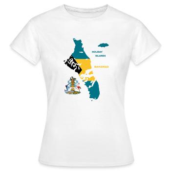 Summer Islands Bahamas Atlantik Urlaub Sonne - Frauen T-Shirt - Weiß - Vorne - AI Model Female 172 dark (172cm)