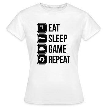 Spiele - Frauen T-Shirt - Weiß - Vorne - AI Model Female 172 dark (172cm)
