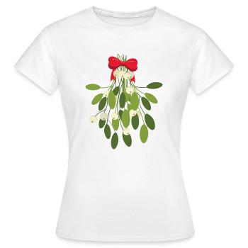 Mistelzweig - Frauen T-Shirt - Weiß - Vorne - AI Model Female 172 dark (172cm)