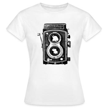 Appareil photo - T-shirt Femme - blanc - Devant - AI Model Female 172 dark (172cm)