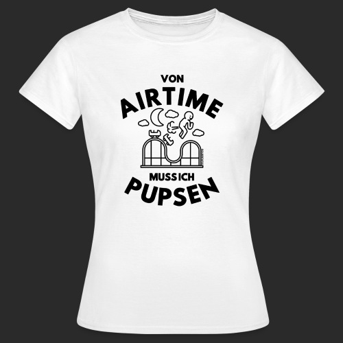Airtime-Pupser schwarz - Frauen T-Shirt