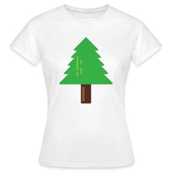 Sapin - T-shirt Femme - blanc - Devant - AI Model Female 172 dark (172cm)
