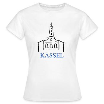 HERCULE De Cassel - T-shirt Femme - blanc - Devant - AI Model Female 172 dark (172cm)