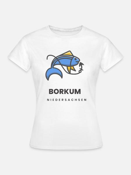 Borkum - Frauen T-Shirt - Weiß