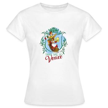 BRING MICH NACH VENEDIG - Frauen T-Shirt - Weiß - Vorne - AI Model Female 172 dark (172cm)