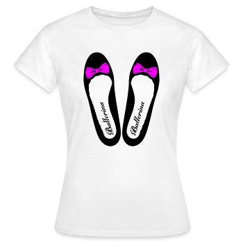 Ballerina 3 - Frauen T-Shirt - Weiß - Vorne - AI Model Female 172 dark (172cm)