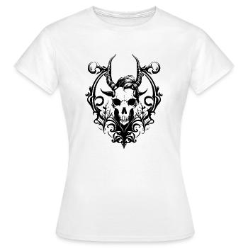 Gothique médiéval - T-shirt Femme - blanc - Devant - AI Model Female 172 dark (172cm)