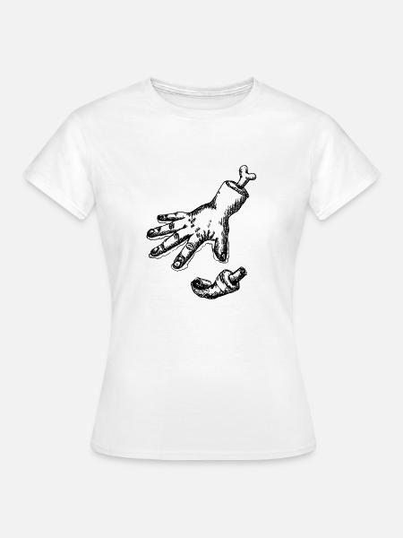 KlimakleberHand - Frauen T-Shirt - Weiß