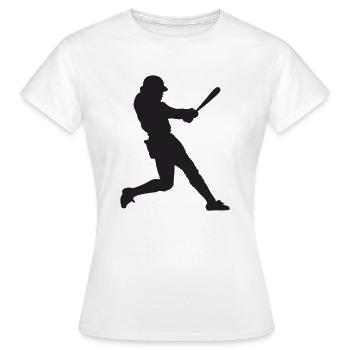 Baseball - Frauen T-Shirt - Weiß - Vorne - AI Model Female 172 dark (172cm)