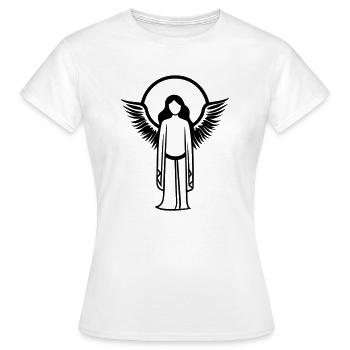 Ange - T-shirt Femme - blanc - Devant - AI Model Female 172 dark (172cm)