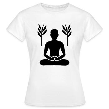 Méditation - T-shirt Femme - blanc - Devant - AI Model Female 172 dark (172cm)