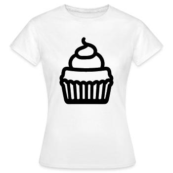 cupcake - T-shirt Femme - blanc - Devant - AI Model Female 172 dark (172cm)