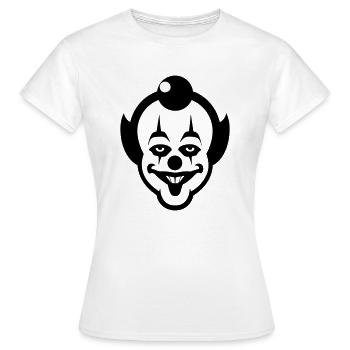 Clown - T-shirt Femme - blanc - Devant - AI Model Female 172 dark (172cm)