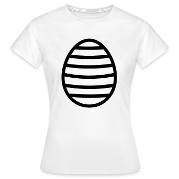oeuf de paques - T-shirt Femme - blanc - Devant - AI Model Female 172 dark (172cm)