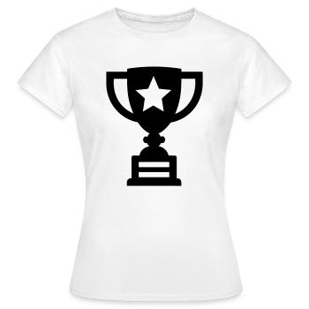 trophée - T-shirt Femme - blanc - Devant - AI Model Female 172 dark (172cm)
