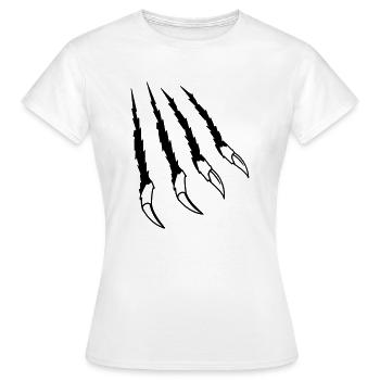 scars beast - Frauen T-Shirt - Weiß - Vorne - AI Model Female 172 dark (172cm)
