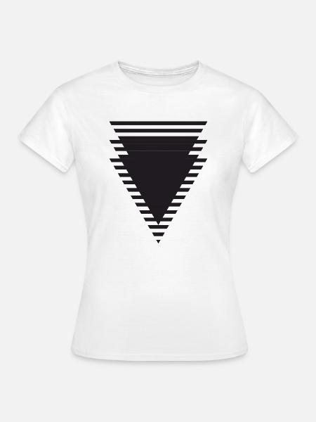 Dreiecke Komposition Geschenk - Frauen T-Shirt - Weiß