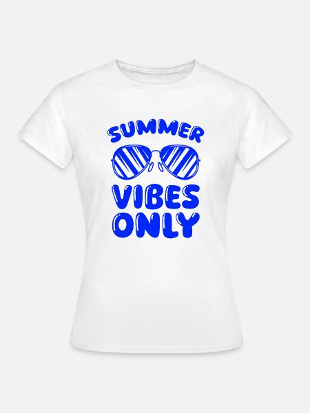 summer vibes only - Frauen T-Shirt - Weiß