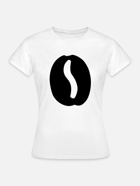 Kaffeebohne - Frauen T-Shirt - Weiß