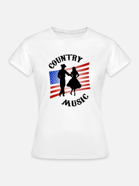 Country-Musik - Frauen T-Shirt - Weiß
