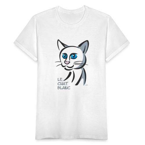 Design - die weisse Katze - Frauen T-Shirt