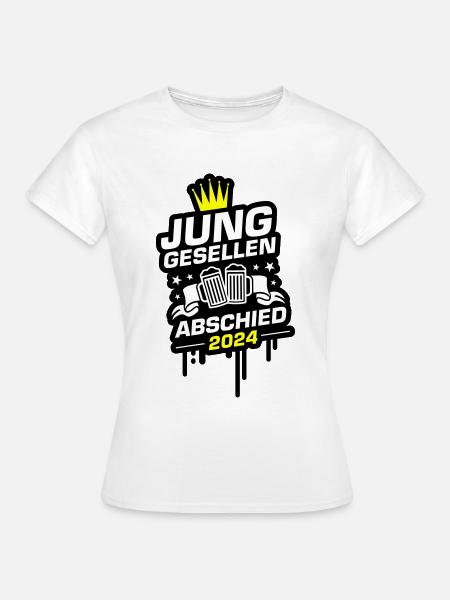 Junggesellen Abschied 2024 - Frauen T-Shirt - Weiß