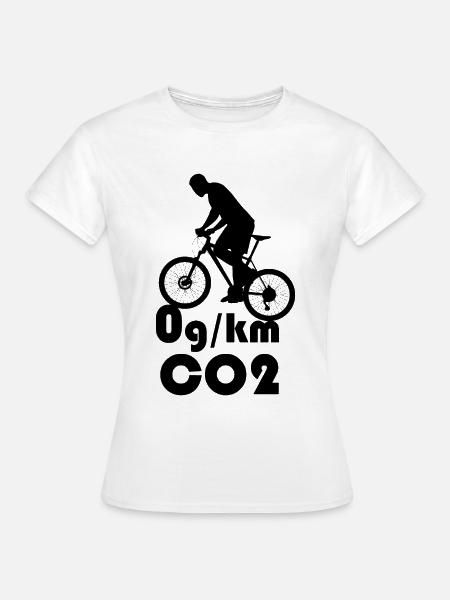 Changement climatique CO2 Cycle neutre en CO2 - T-shirt Femme - blanc