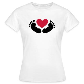 baby - Women's T-Shirt - white - Front - AI Model Female 172 dark (172cm)