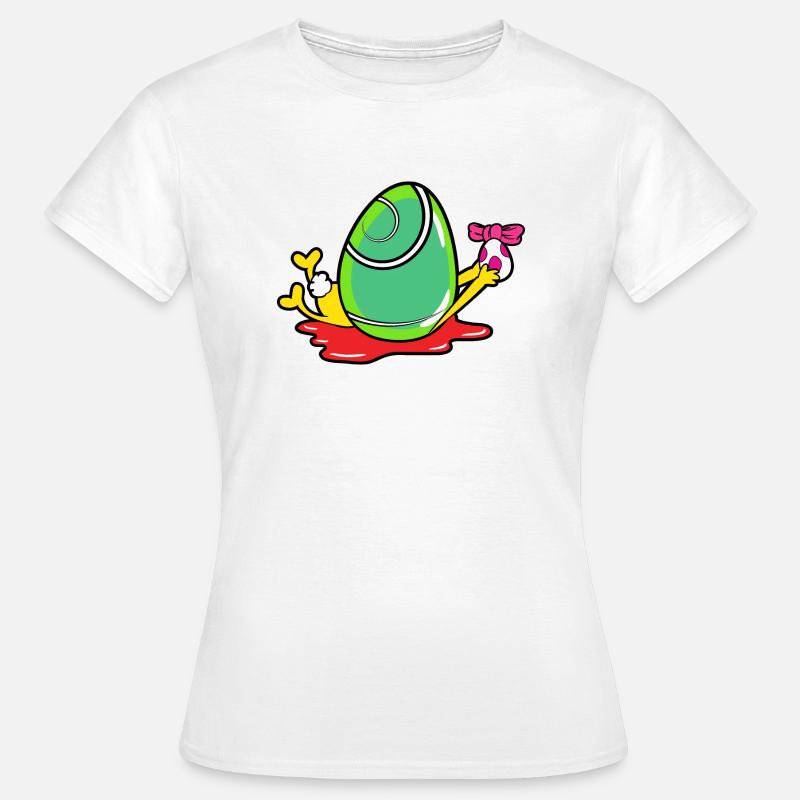 Påske påske bunny - Dame-T-shirt - hvid